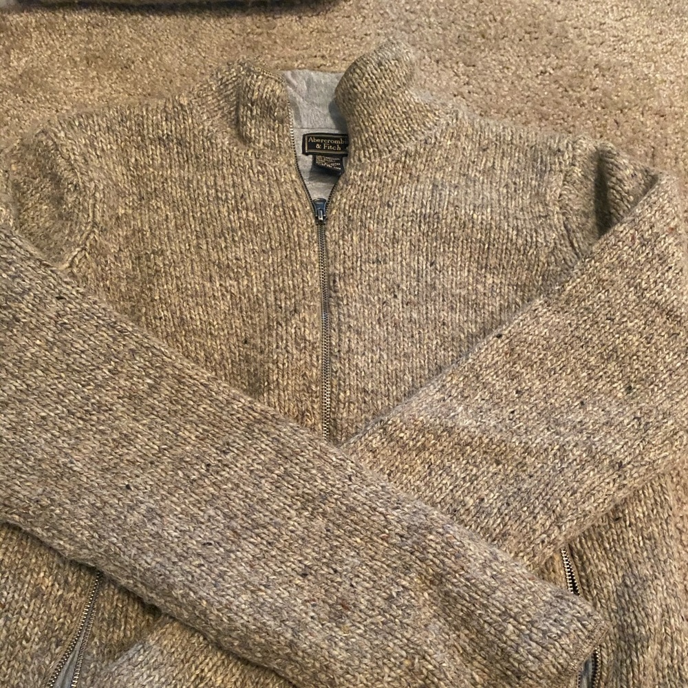 Abercrombie Wool Sweater Zip Up